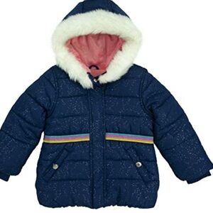 Kids Carter's Navy Blue Jacket with Colorful Trim